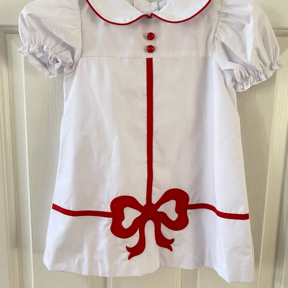 TBBC White & Red Dress with Bow Detail - Picture 1 of 2